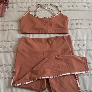 Spiritual Gangster Tan Earthy Set leggings and sports bra
